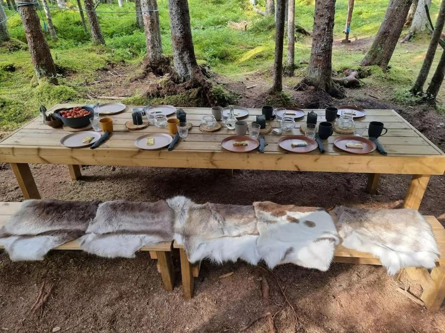 Treetop Ekne - Hytte I Skogen Med Hengebru Otel Levanger Dış mekan fotoğraf