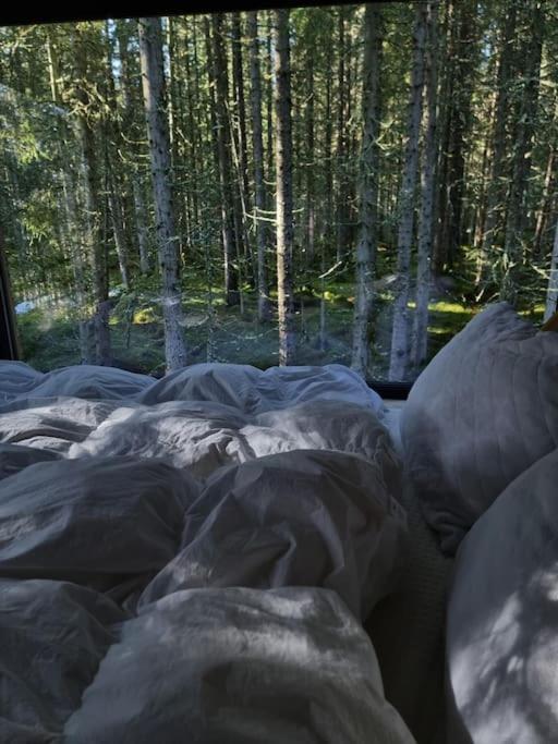 Treetop Ekne - Hytte I Skogen Med Hengebru Otel Levanger Dış mekan fotoğraf