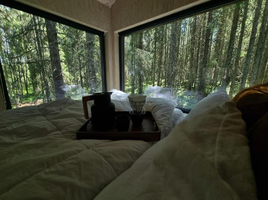 Treetop Ekne - Hytte I Skogen Med Hengebru Otel Levanger Dış mekan fotoğraf