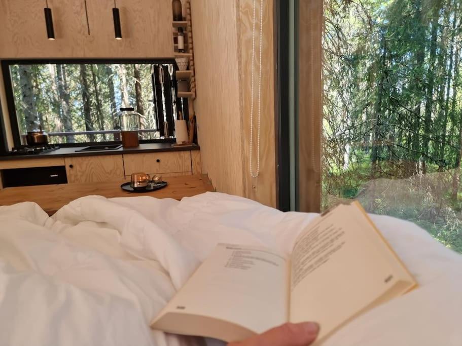 Treetop Ekne - Hytte I Skogen Med Hengebru Otel Levanger Dış mekan fotoğraf
